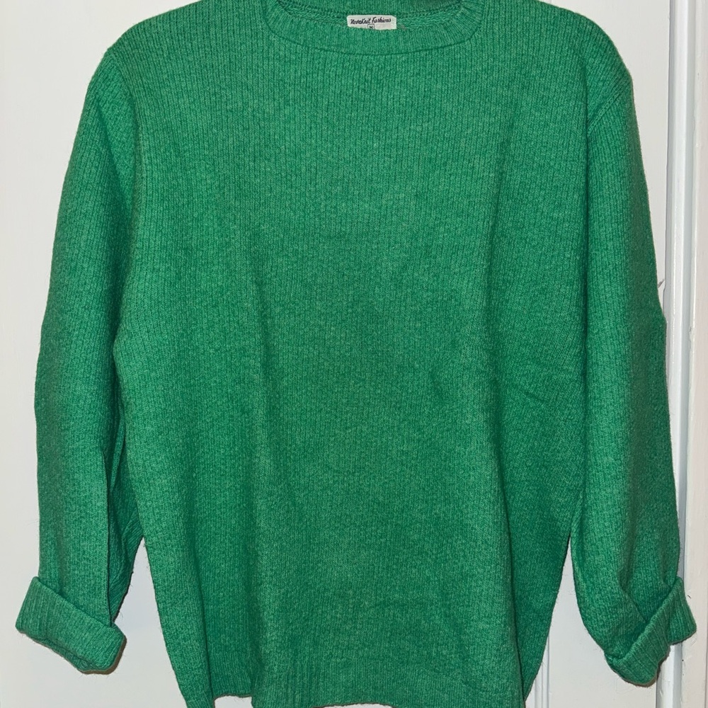 Vintage Wool Green Sweater